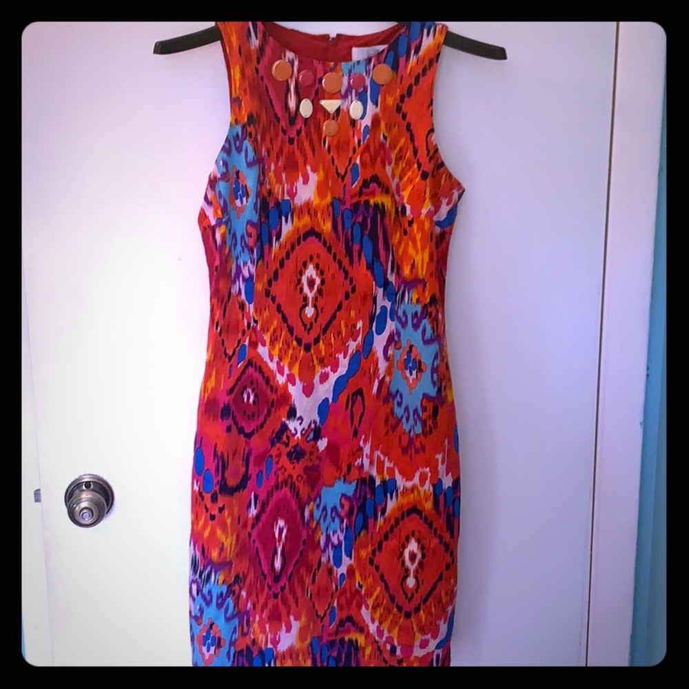 Colorful cute badgley mischka spring dress